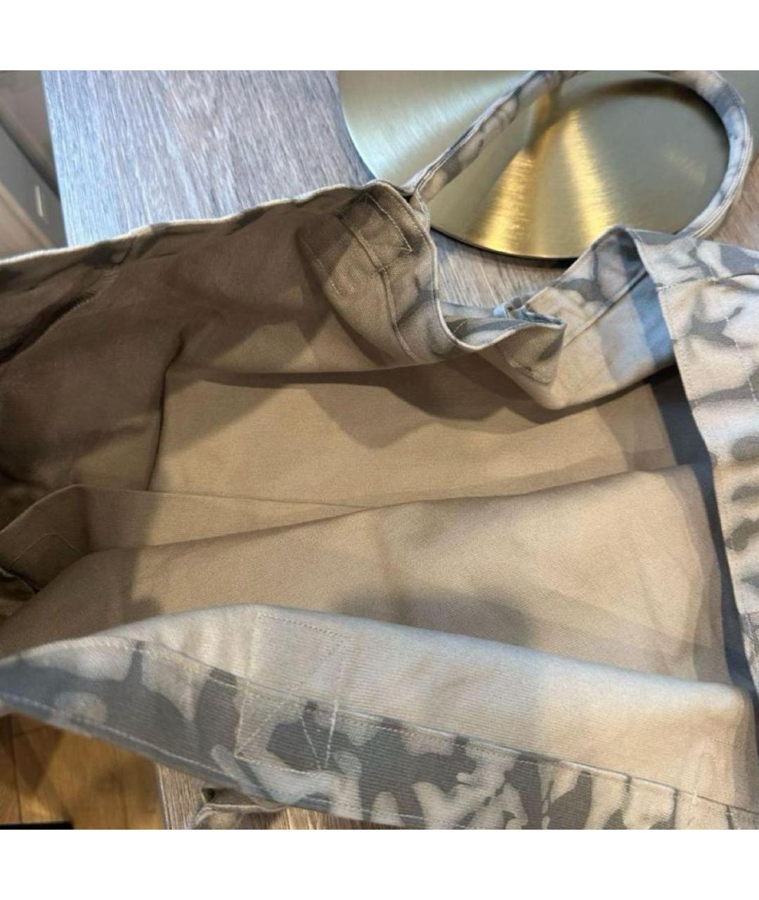 ALO YOGA Серая хлопковая дорожная/спортивная сумка, фото 5