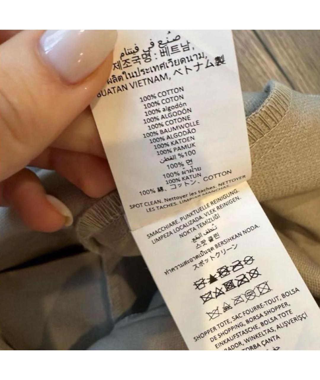 ALO YOGA Серая хлопковая дорожная/спортивная сумка, фото 7