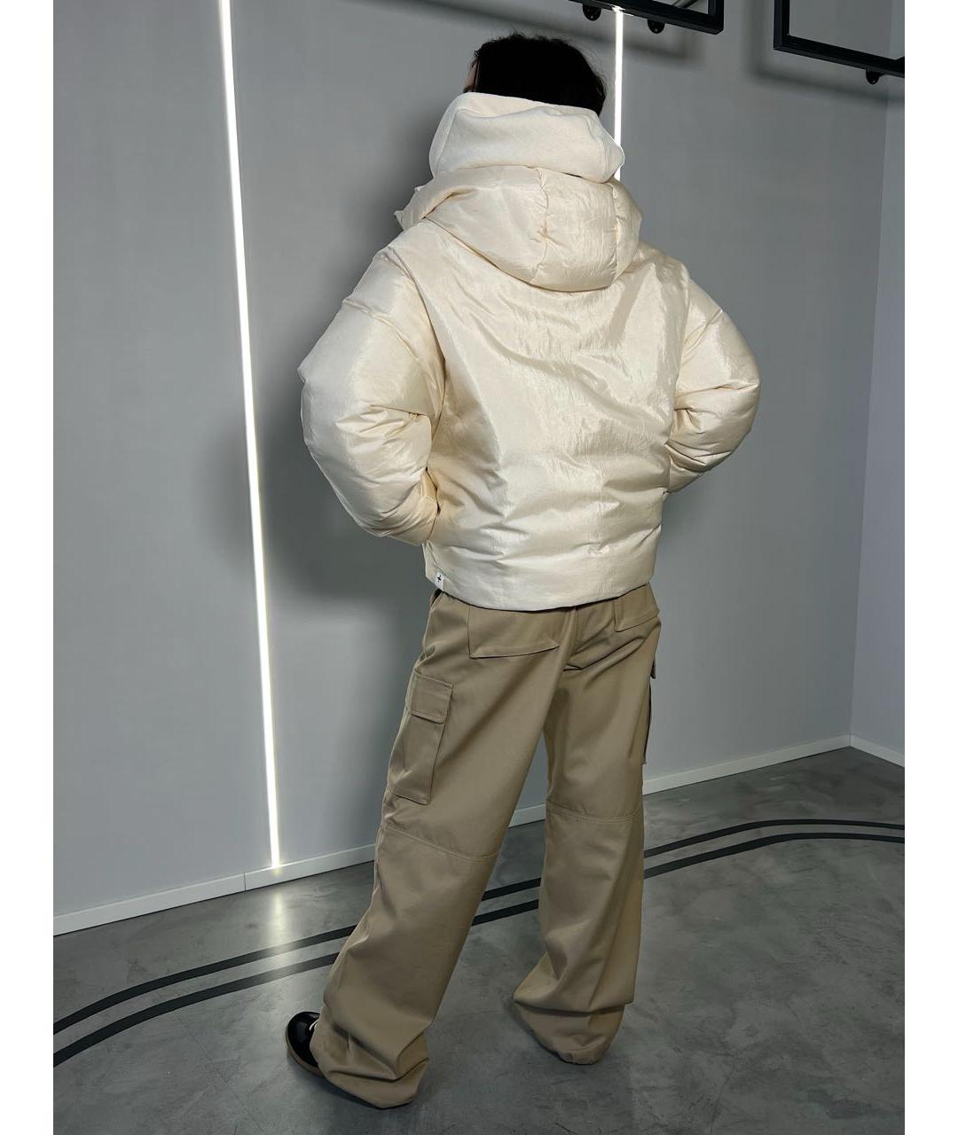 JIL SANDER Бежевая полиамидовая куртка, фото 3