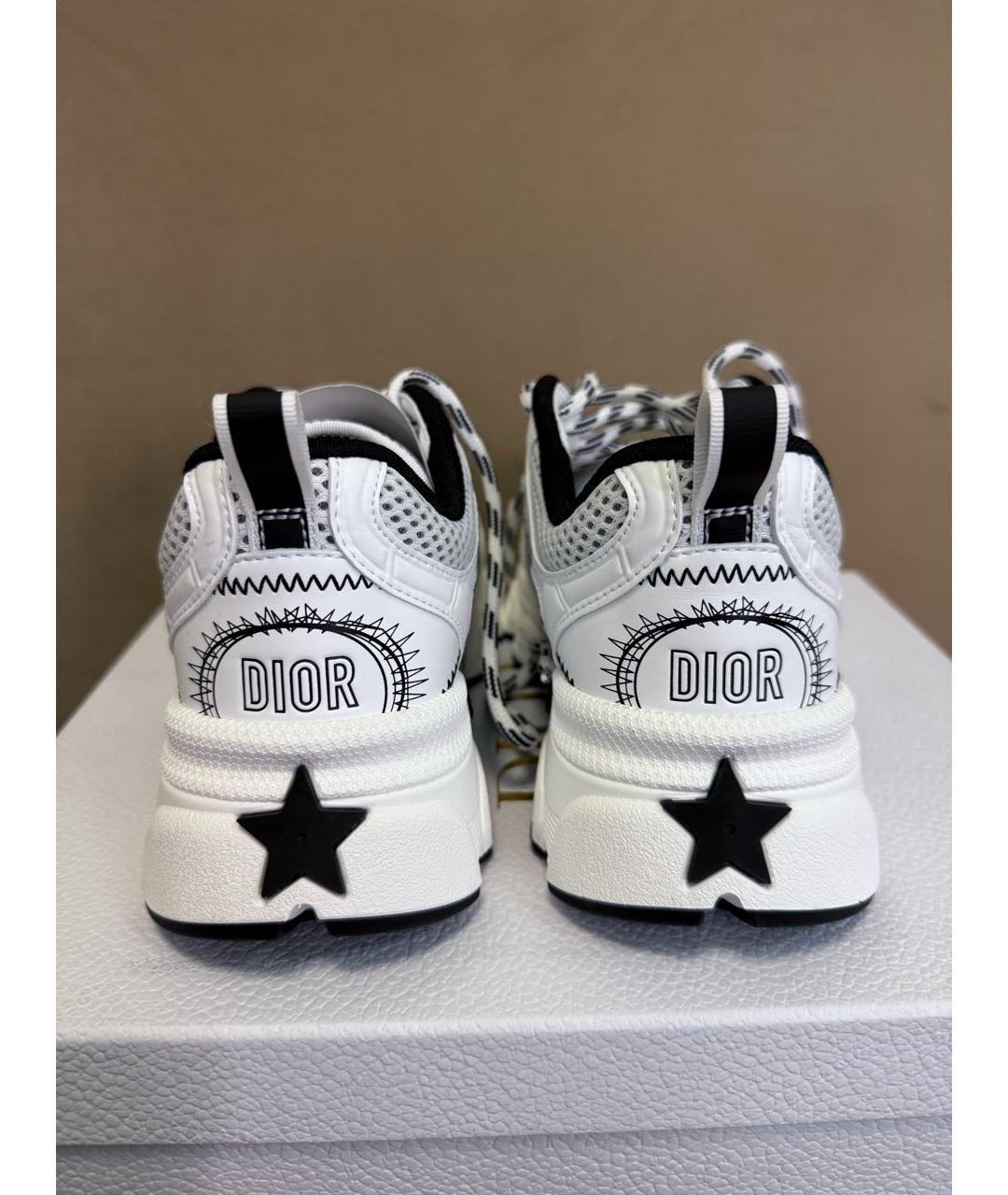 CHRISTIAN DIOR Белые кожаные кроссовки, фото 4