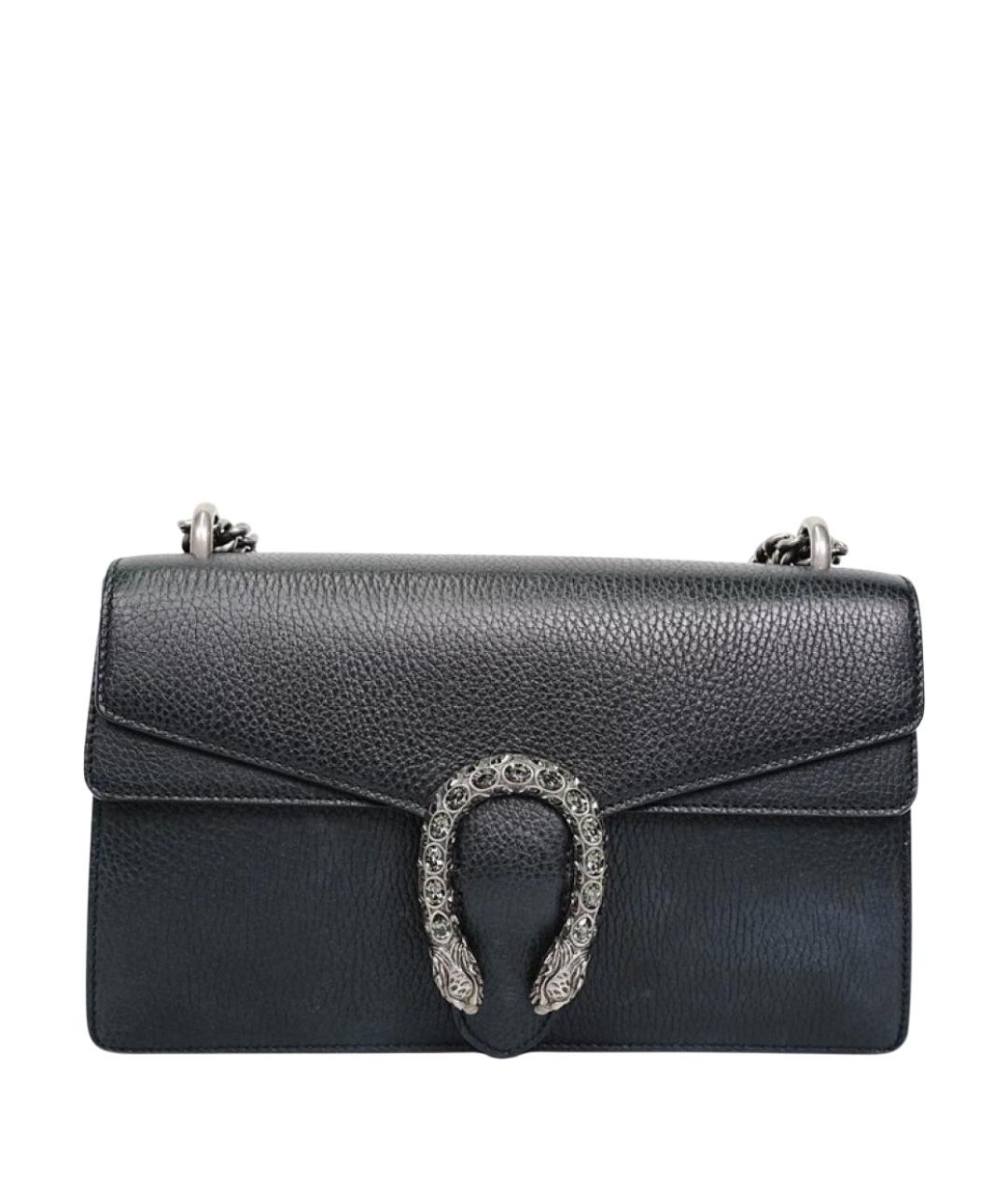 GUCCI Черная кожаная сумка через плечо, фото 1