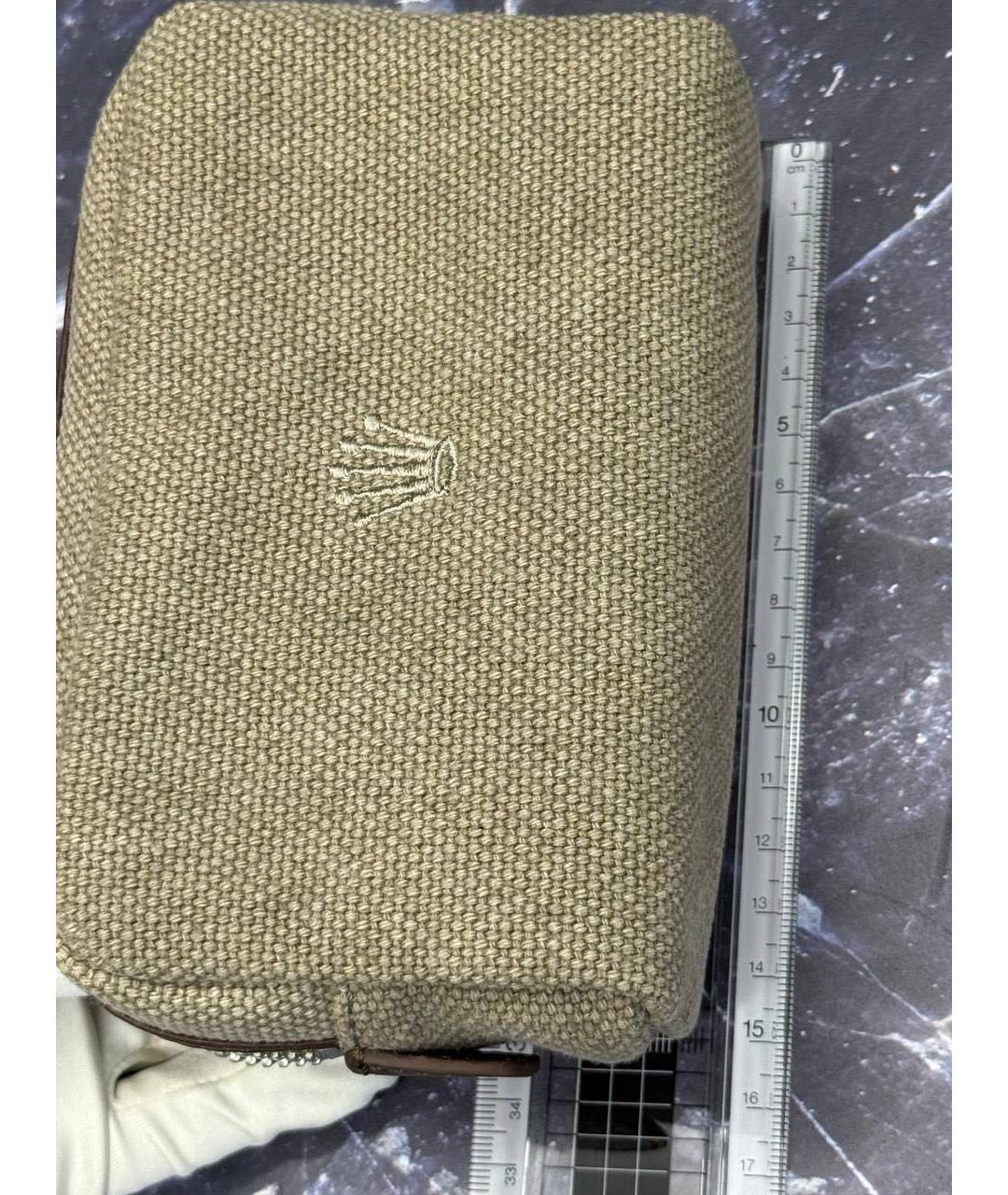 ROLEX Бежевая косметичка, фото 3