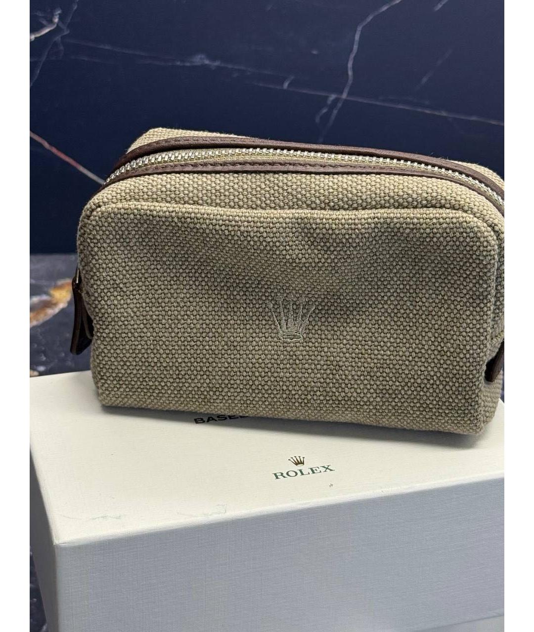 ROLEX Бежевая косметичка, фото 5