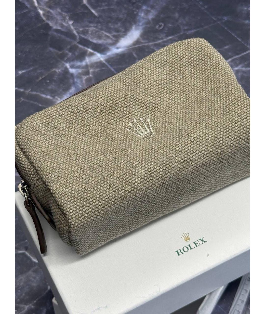 ROLEX Бежевая косметичка, фото 4