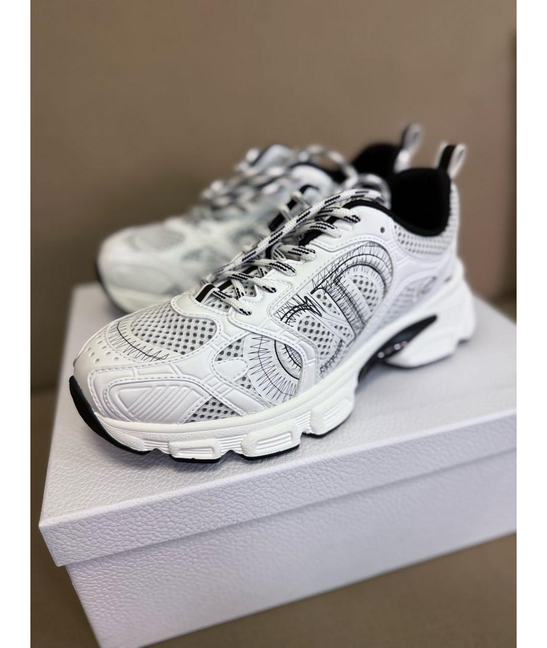 CHRISTIAN DIOR Белые кожаные кроссовки, фото 6