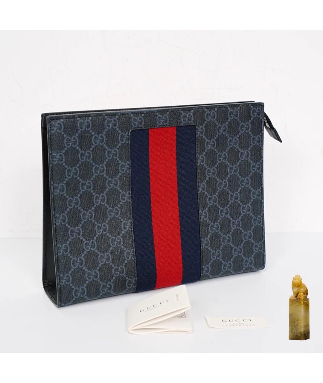 GUCCI Темно-синяя папка для документов, фото 6