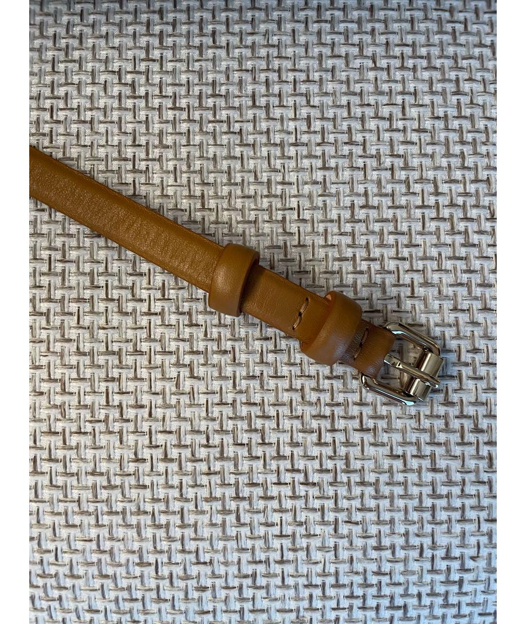 ALEXANDER TEREKHOV Коричневый кожаный ремень, фото 2