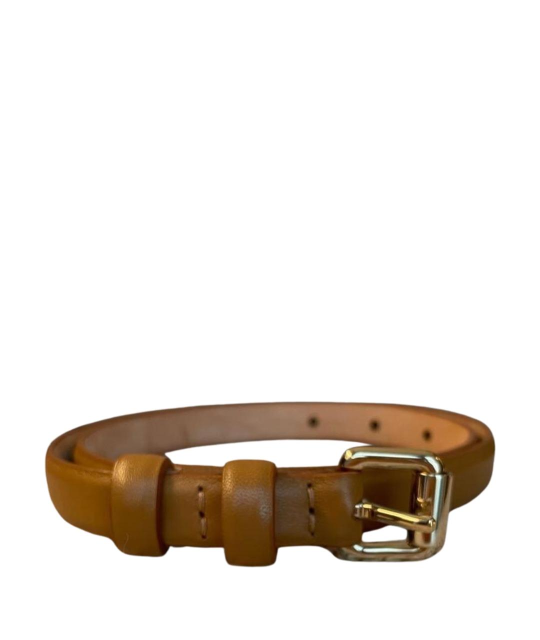 ALEXANDER TEREKHOV Коричневый кожаный ремень, фото 1