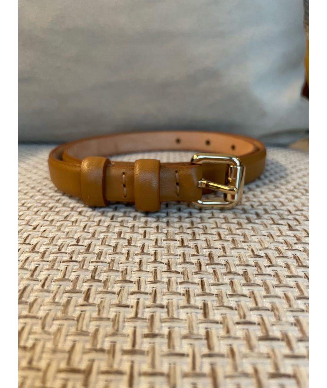 ALEXANDER TEREKHOV Коричневый кожаный ремень, фото 4