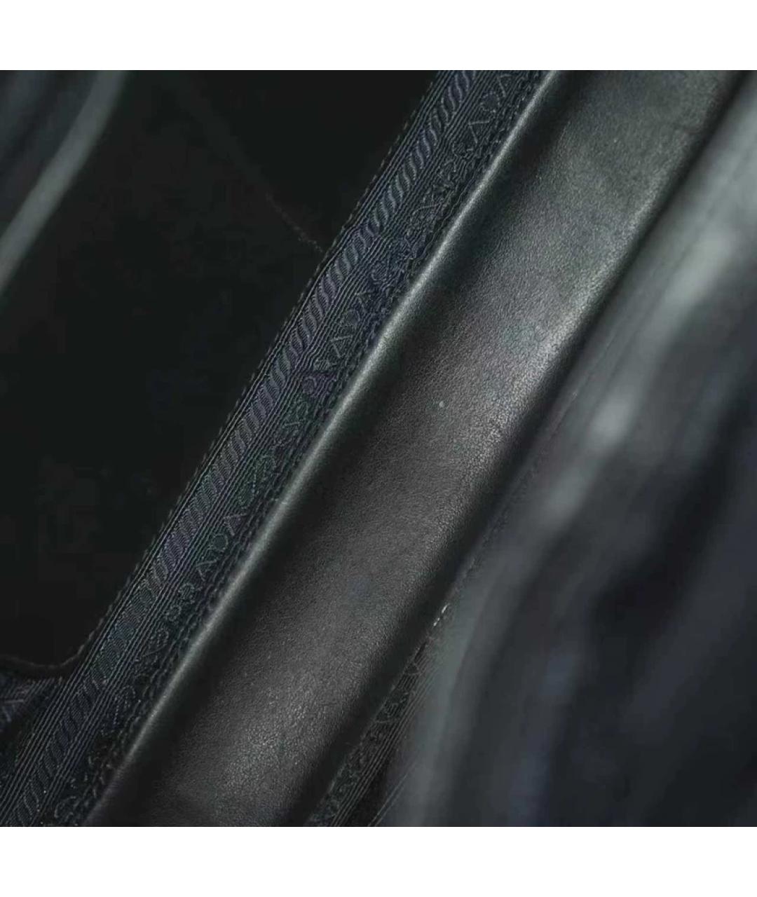 PRADA Темно-синий кожаный портфель, фото 8