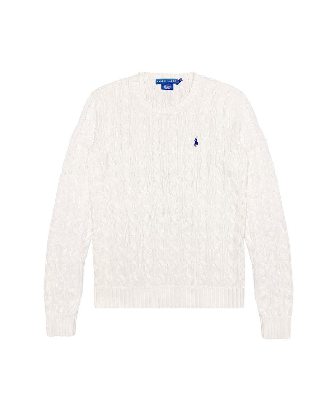 POLO RALPH LAUREN Белый хлопковый джемпер / свитер, фото 6