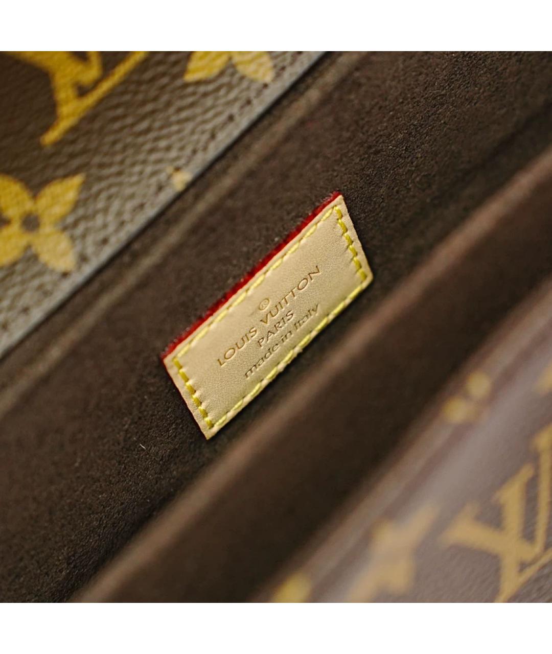LOUIS VUITTON Коричневая сумка с короткими ручками, фото 8