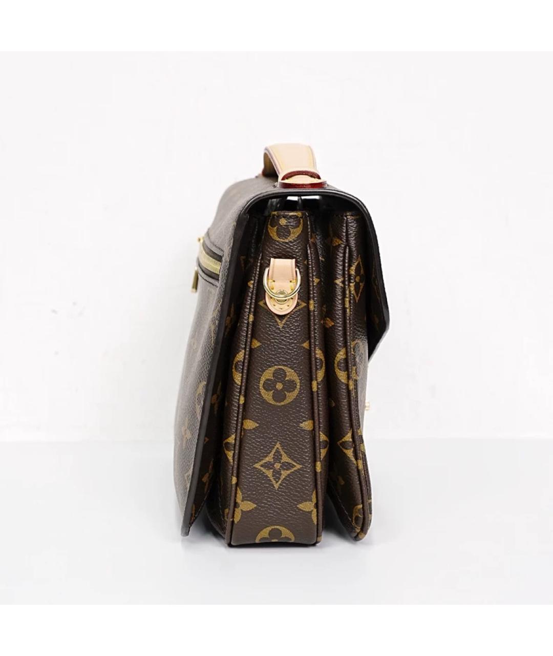 LOUIS VUITTON Коричневая сумка с короткими ручками, фото 4