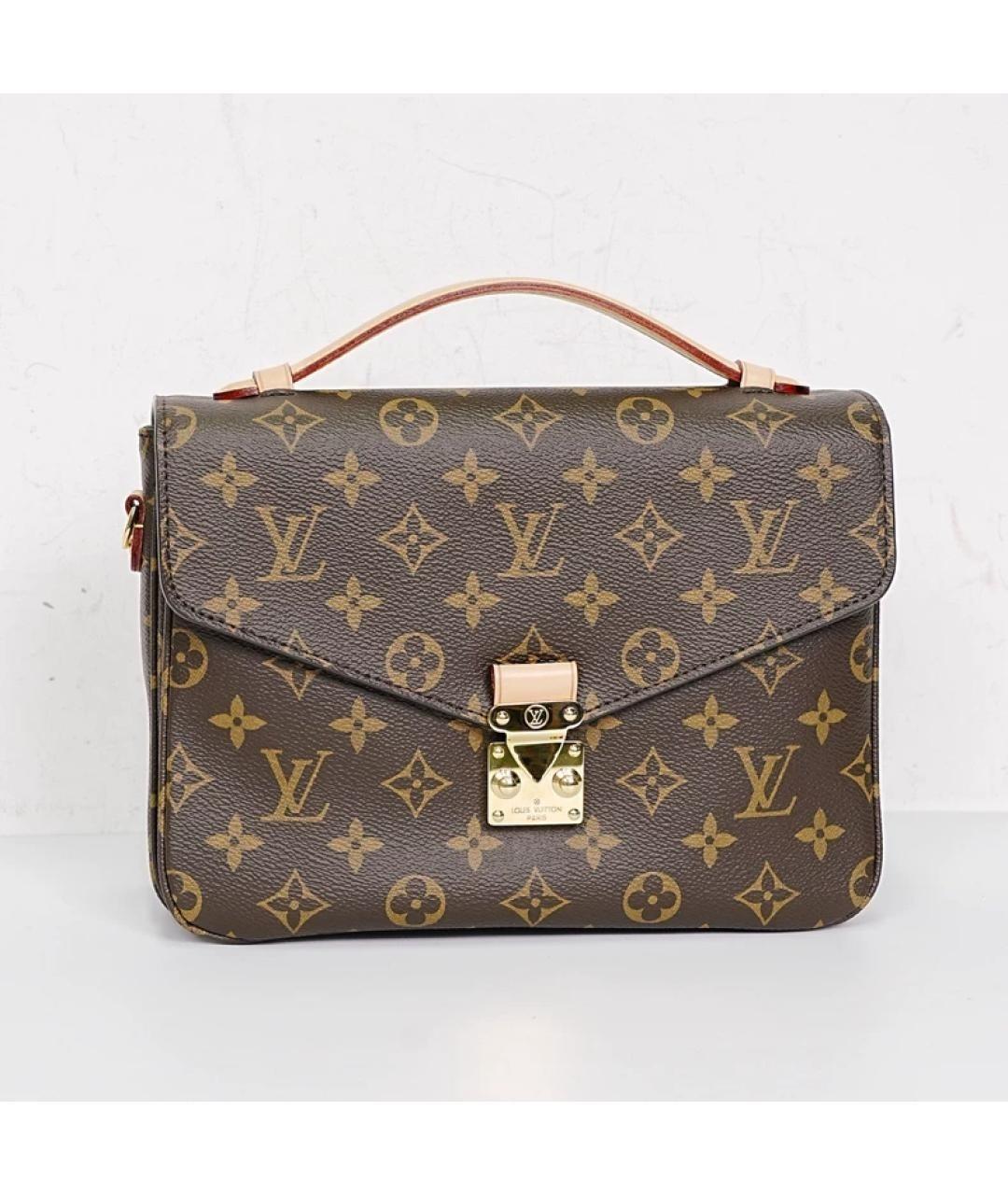 LOUIS VUITTON Коричневая сумка с короткими ручками, фото 11