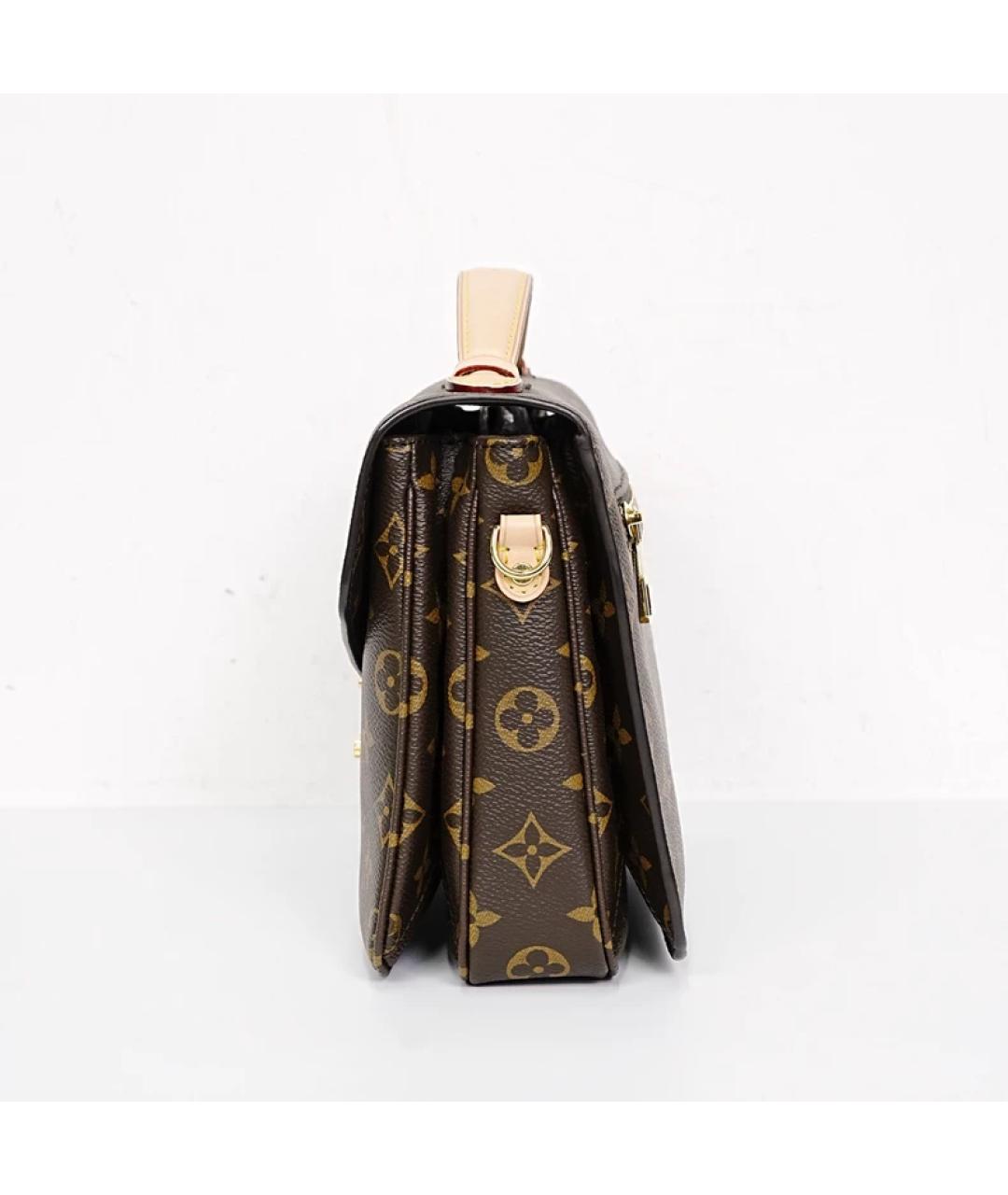 LOUIS VUITTON Коричневая сумка с короткими ручками, фото 6