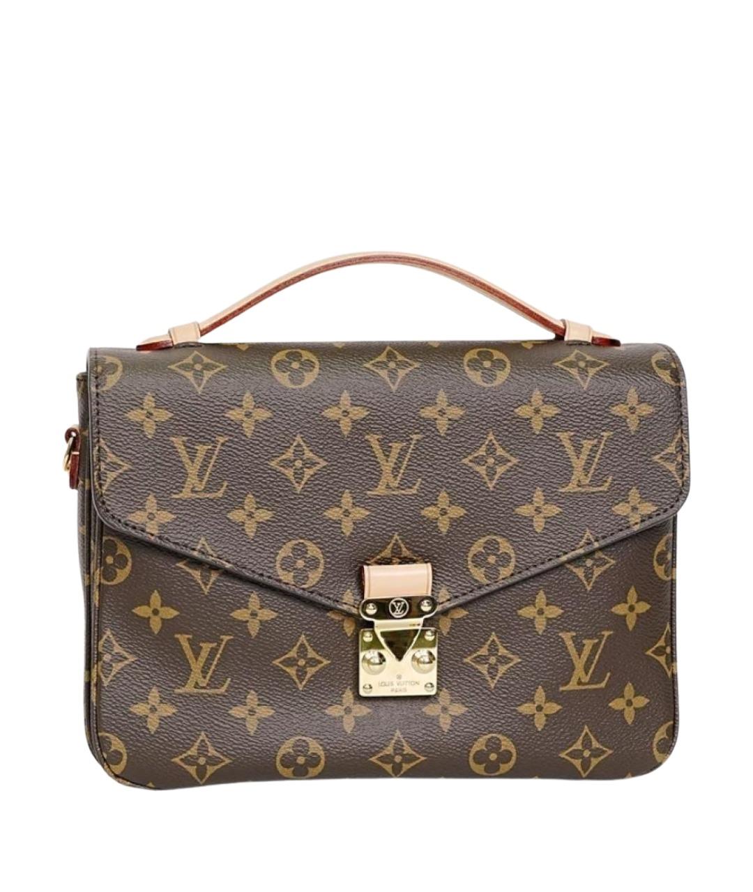 LOUIS VUITTON Коричневая сумка с короткими ручками, фото 1