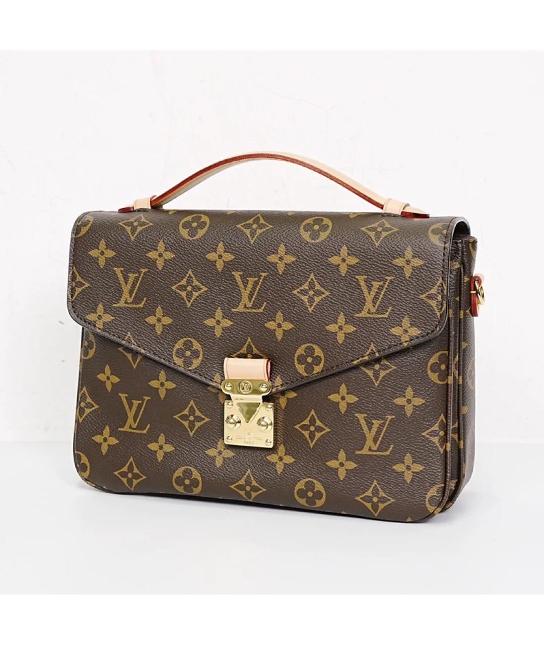 LOUIS VUITTON Коричневая сумка с короткими ручками, фото 2