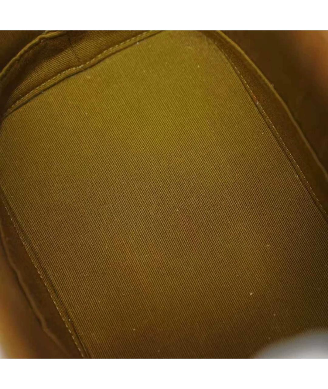 CELINE Коричневая кожаная сумка через плечо, фото 8