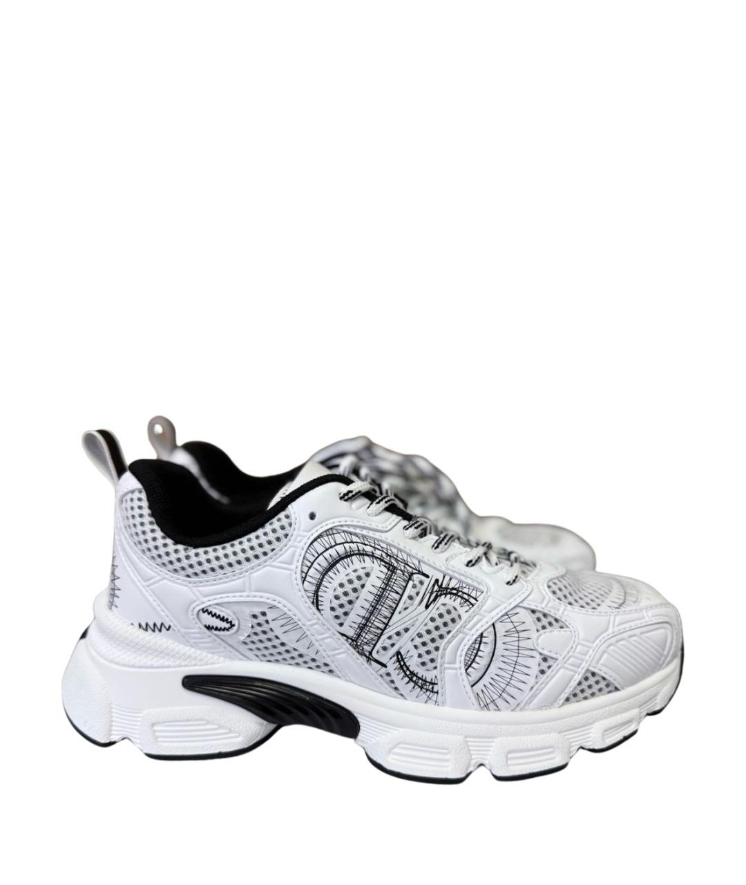 CHRISTIAN DIOR Белые кожаные кроссовки, фото 1