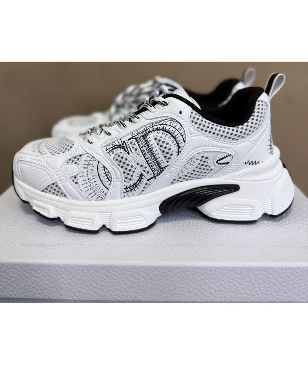 CHRISTIAN DIOR Белые кожаные кроссовки, фото 8