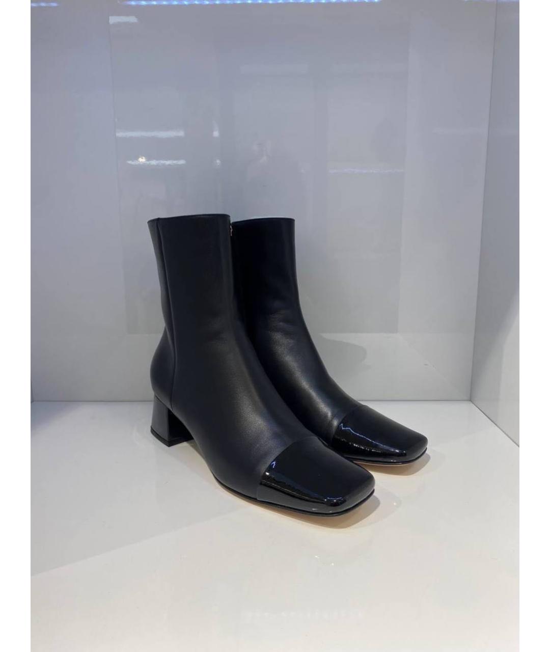 GIANVITO ROSSI Черные кожаные ботильоны, фото 2