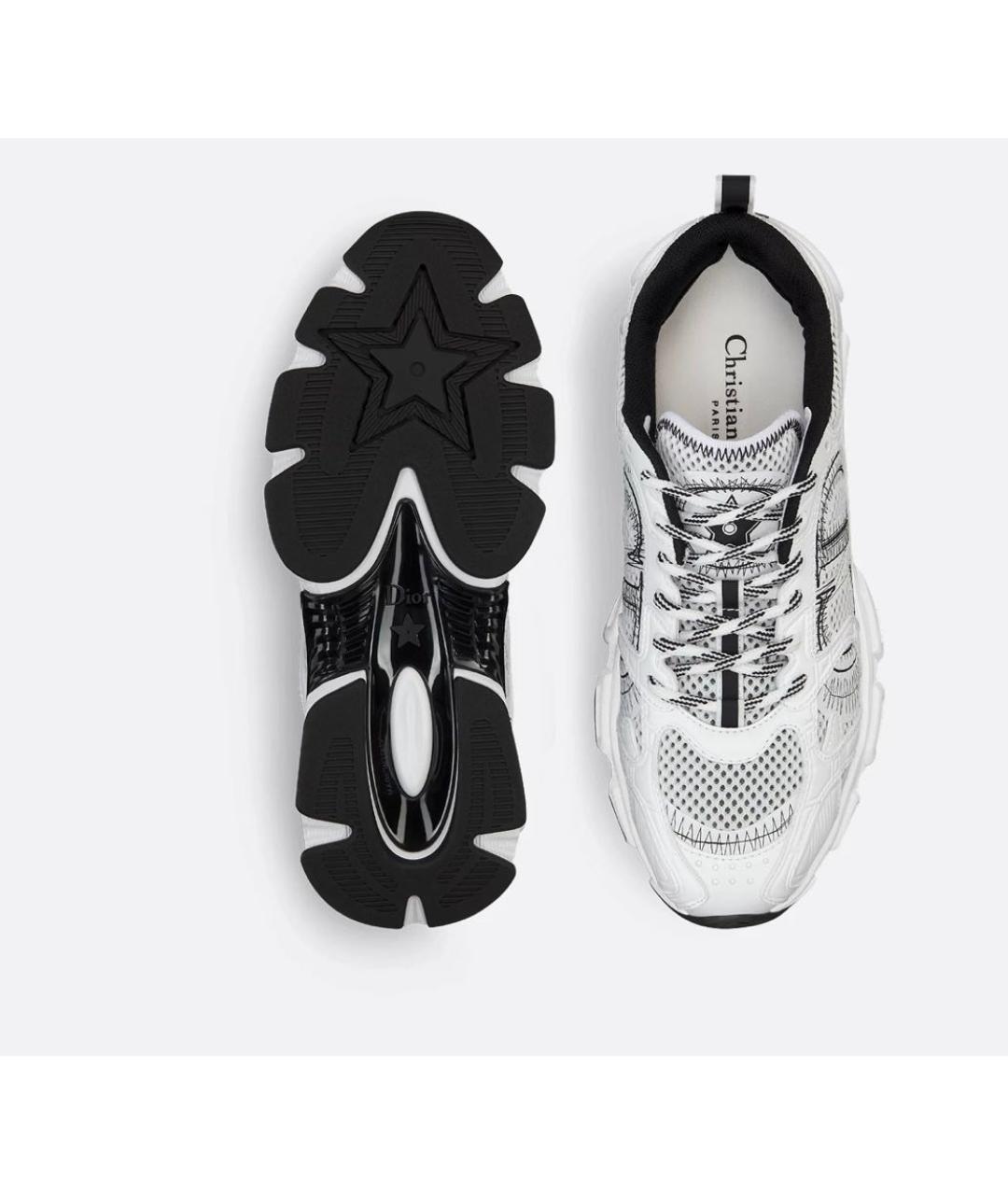 CHRISTIAN DIOR Белые кожаные кроссовки, фото 3