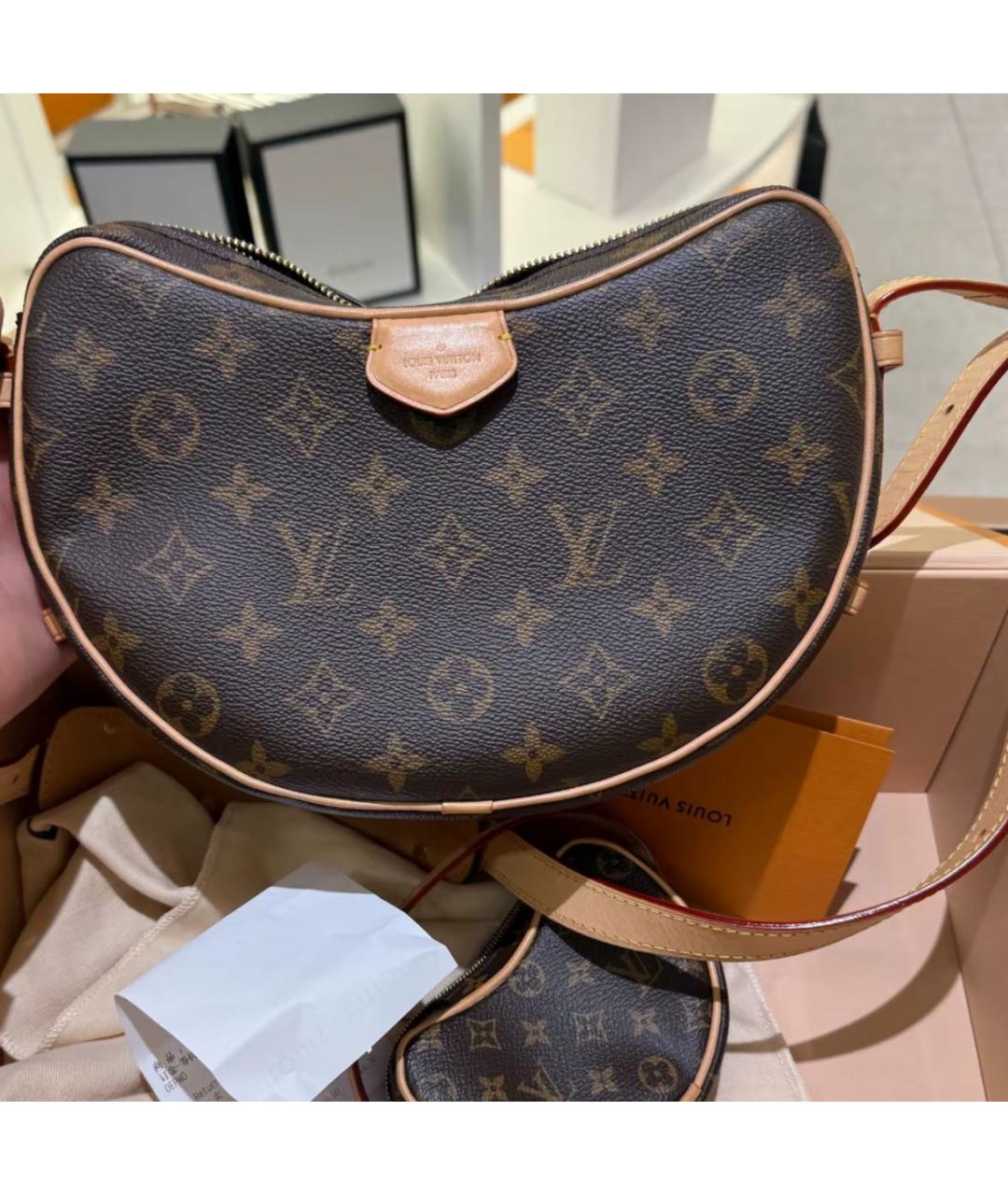 LOUIS VUITTON Коричневая сумка с короткими ручками, фото 2