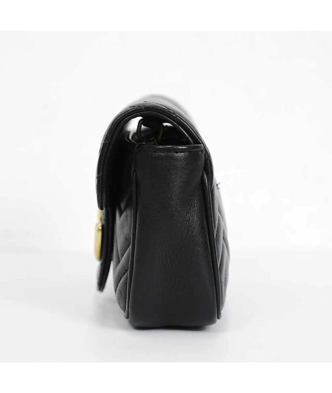 GUCCI Черная кожаная сумка через плечо, фото 6