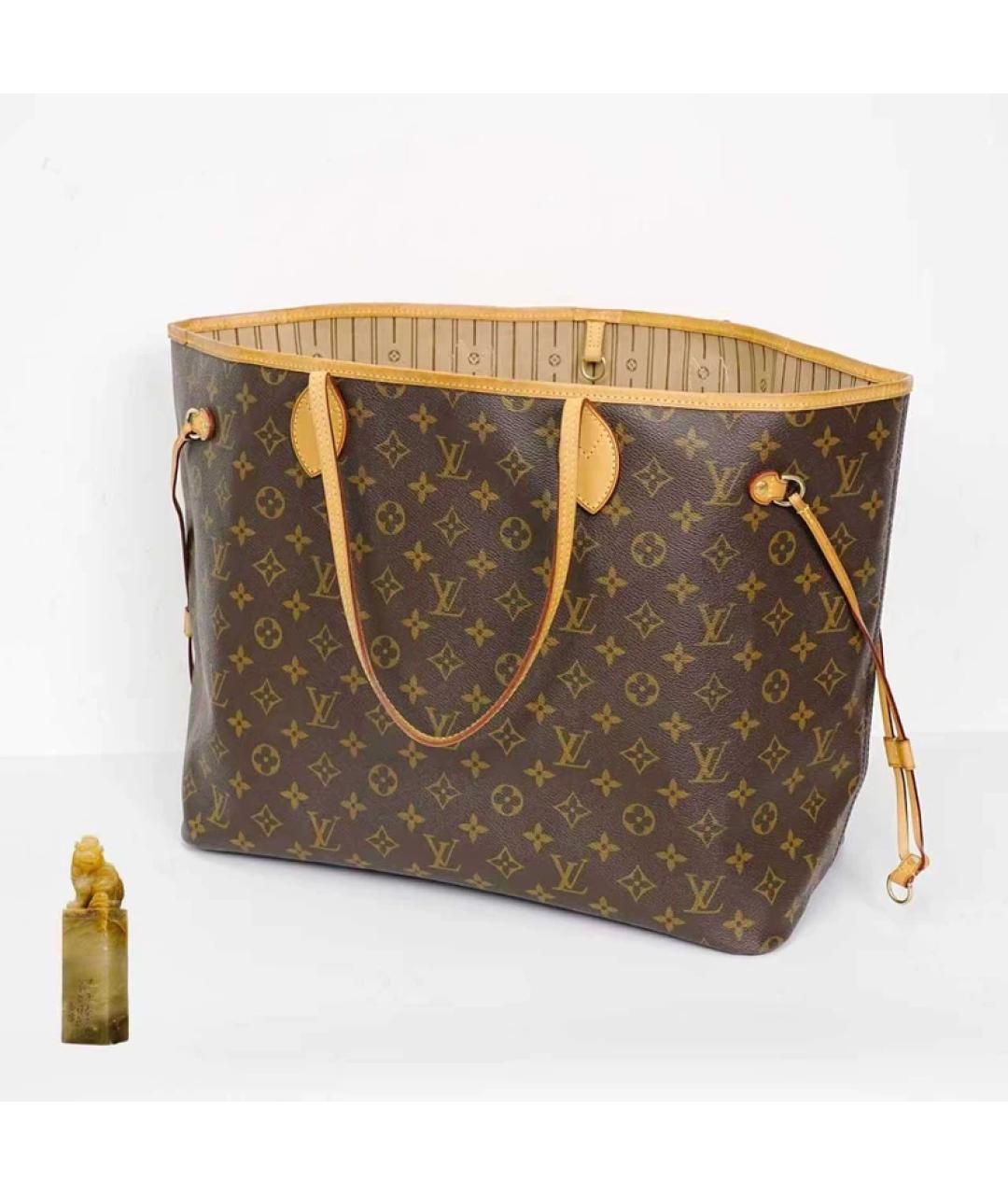 LOUIS VUITTON Коричневая сумка с короткими ручками, фото 9