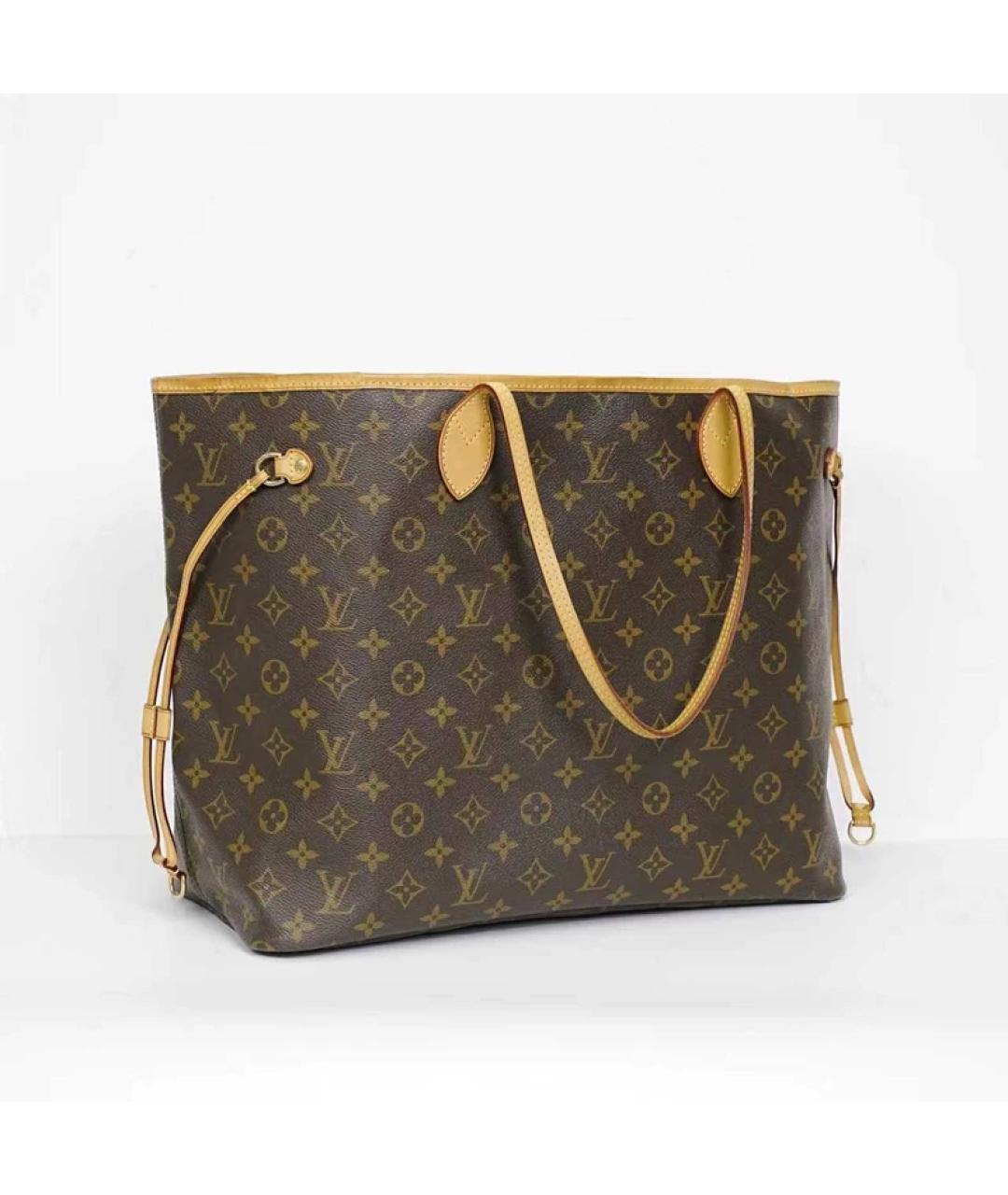 LOUIS VUITTON Коричневая сумка с короткими ручками, фото 2