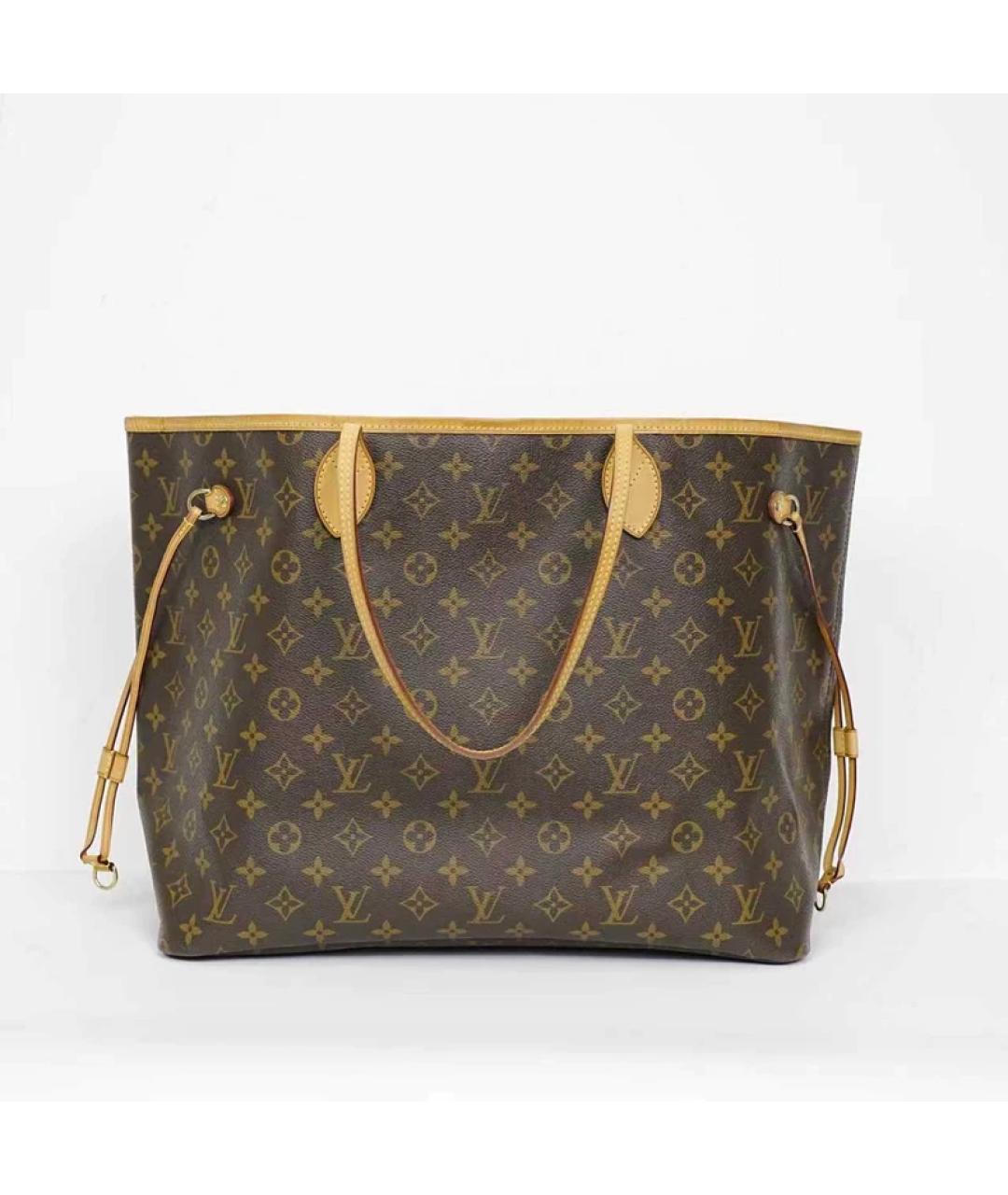 LOUIS VUITTON Коричневая сумка с короткими ручками, фото 4