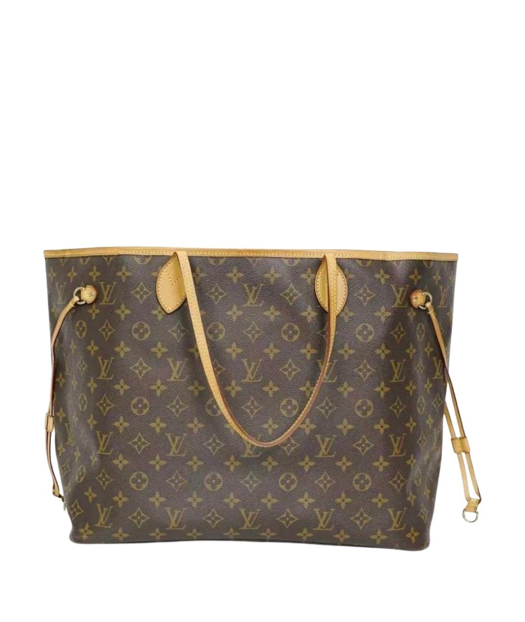 LOUIS VUITTON Коричневая сумка с короткими ручками, фото 1