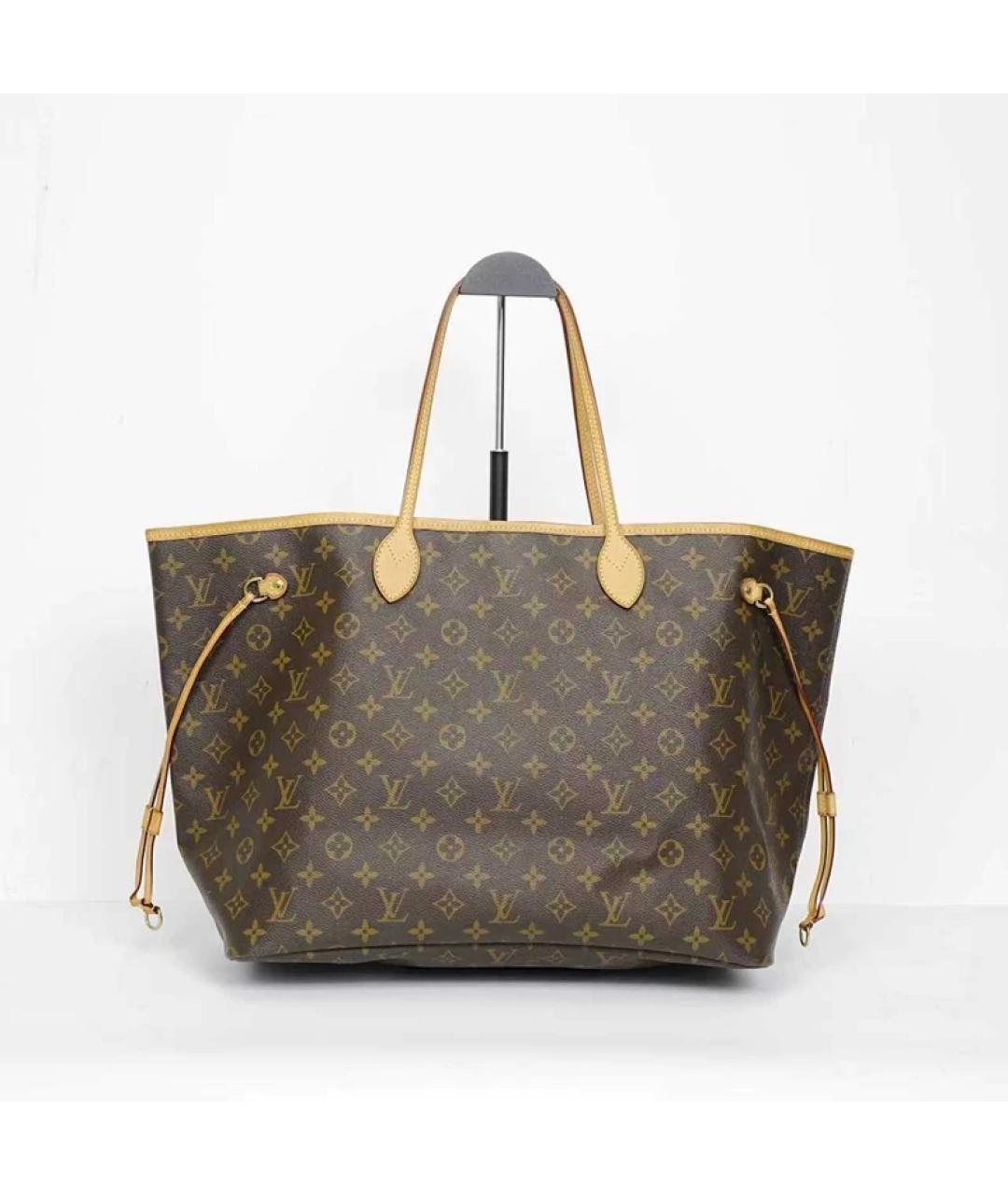 LOUIS VUITTON Коричневая сумка с короткими ручками, фото 6