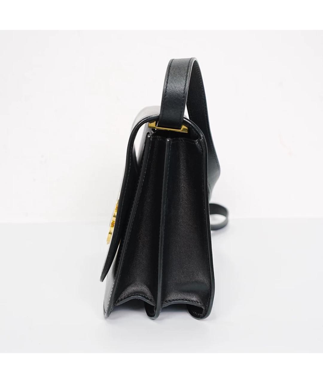 BURBERRY Черная кожаная сумка через плечо, фото 5