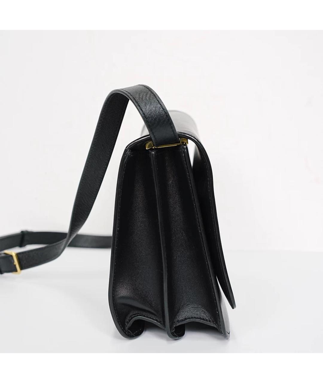 BURBERRY Черная кожаная сумка через плечо, фото 3