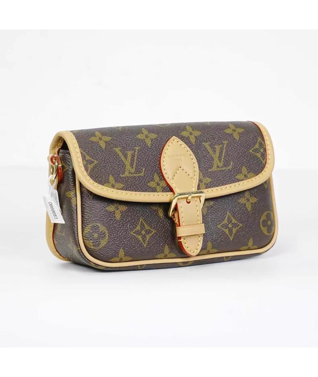 LOUIS VUITTON Коричневая сумка через плечо, фото 6