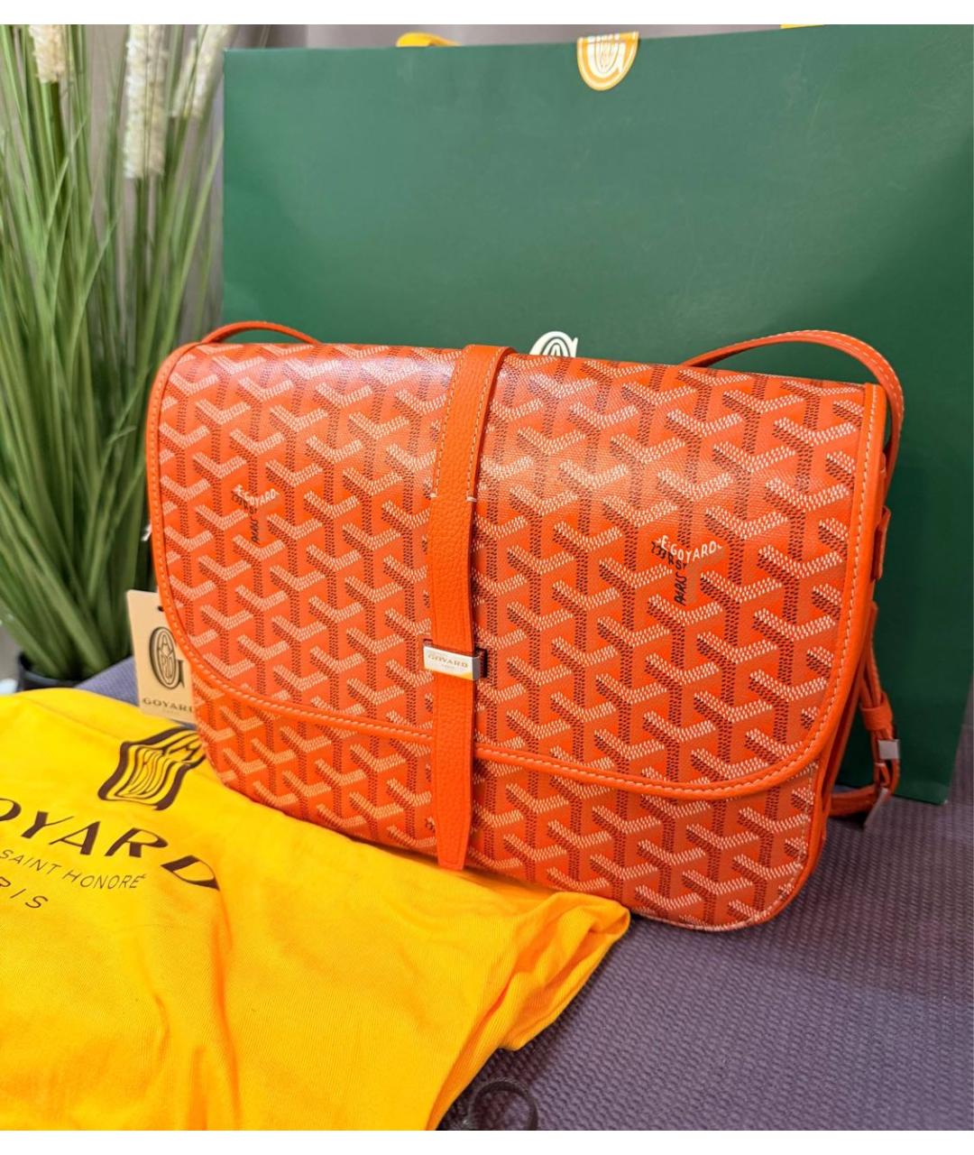 GOYARD Оранжевая сумка на плечо, фото 9