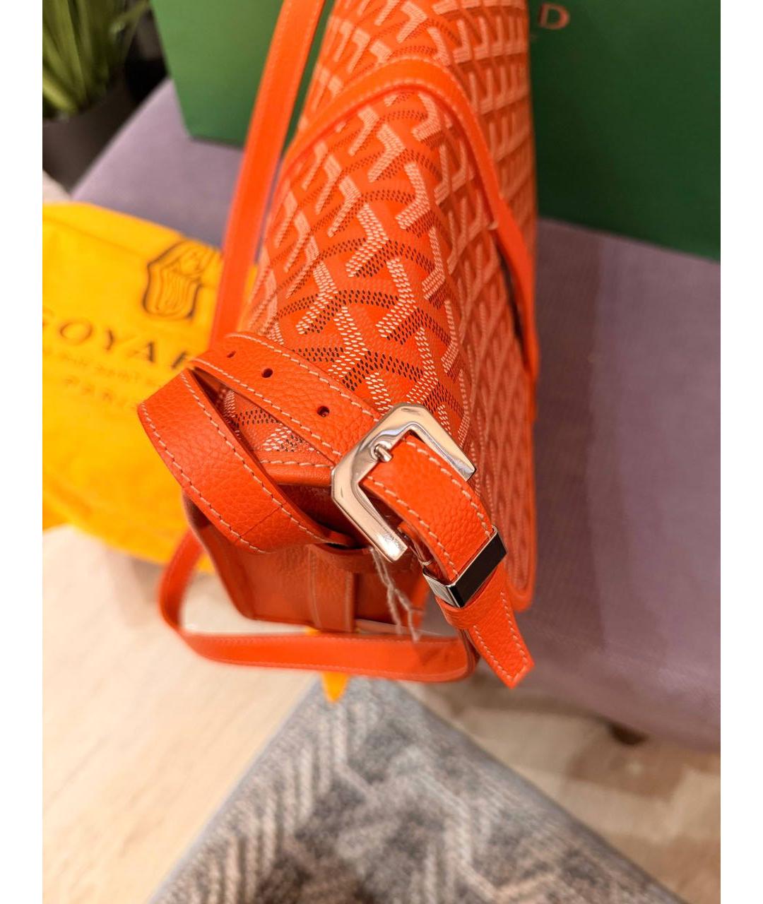 GOYARD Оранжевая сумка на плечо, фото 4