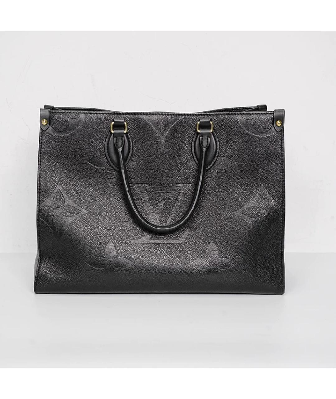 LOUIS VUITTON Черная кожаная сумка с короткими ручками, фото 10