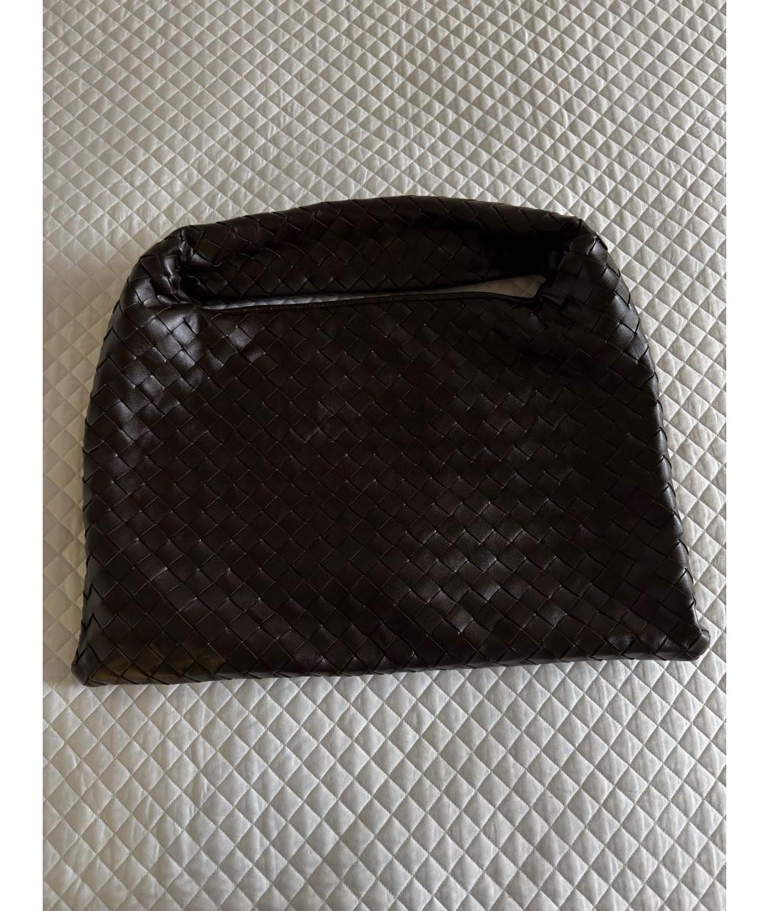 BOTTEGA VENETA Коричневая кожаная сумка через плечо, фото 3