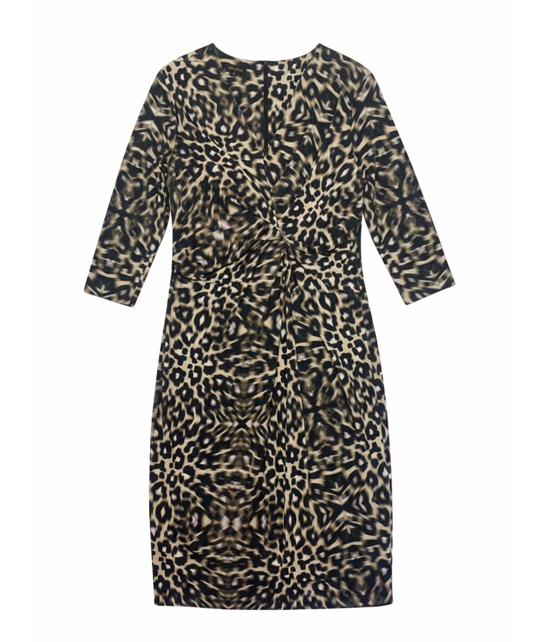 ESCADA Коричневое вискозное платье, фото 1