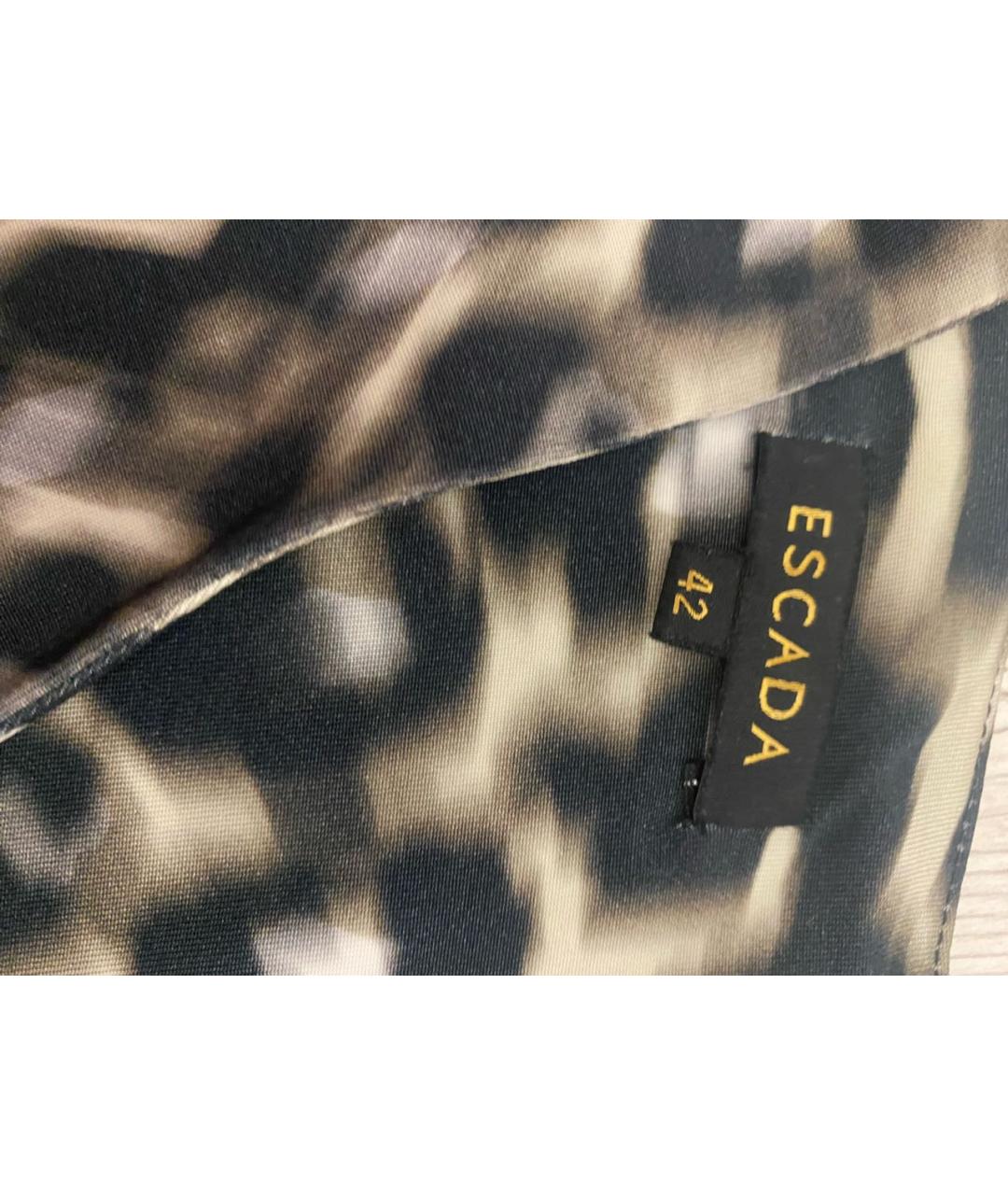 ESCADA Коричневое вискозное платье, фото 3