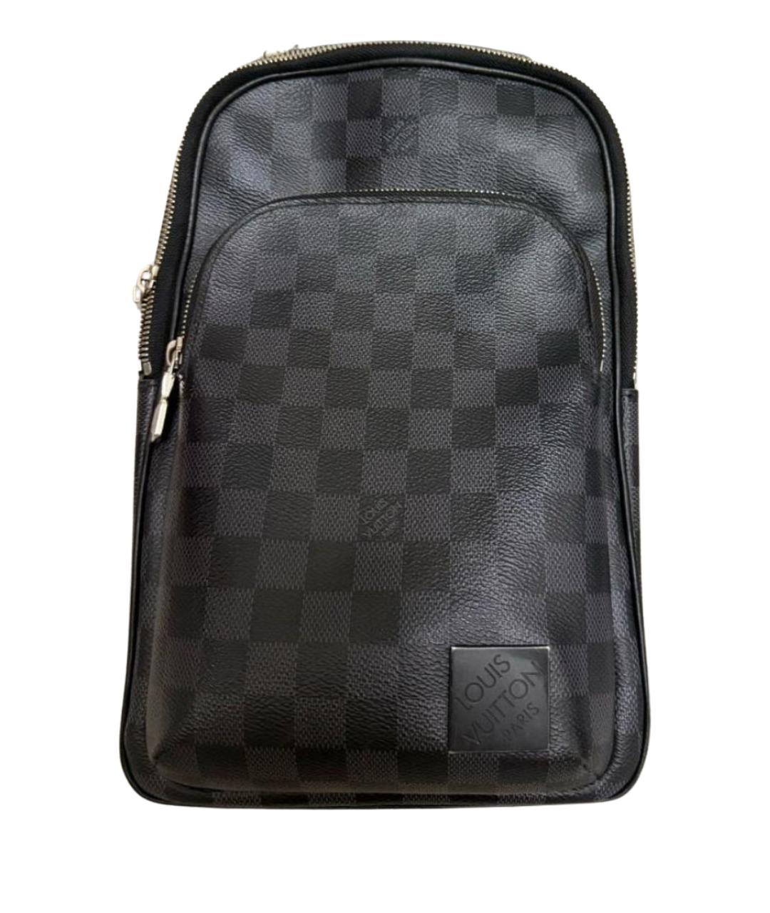 LOUIS VUITTON Антрацитовая сумка на плечо, фото 1