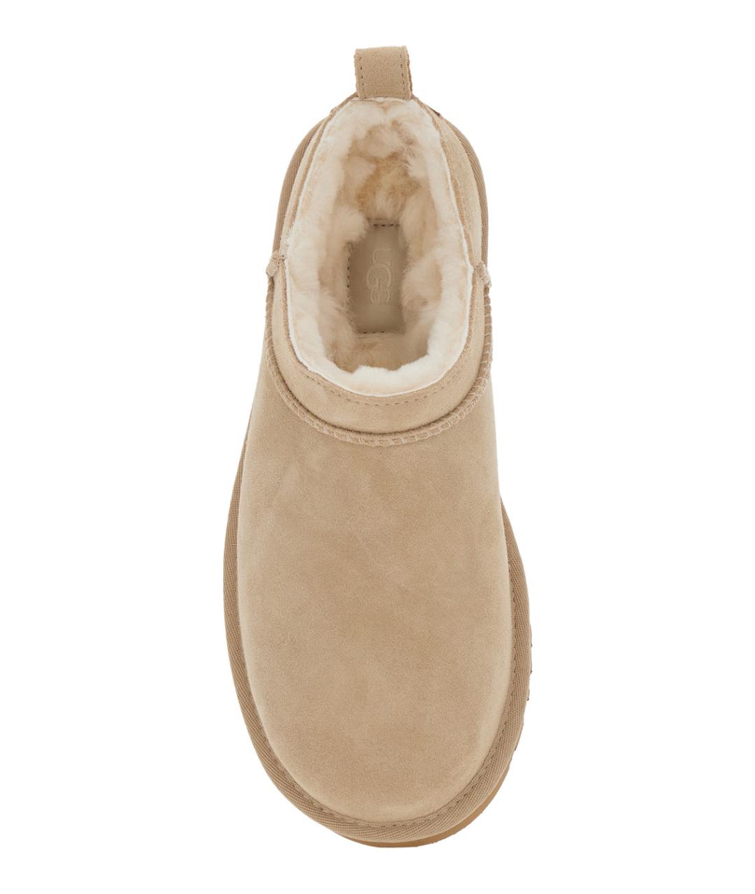 UGG AUSTRALIA Бежевые замшевые полусапоги, фото 4