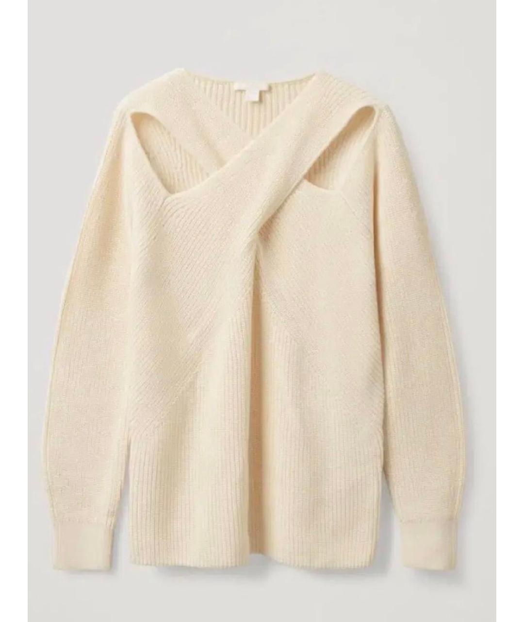 COS Белый хлопковый джемпер / свитер, фото 9
