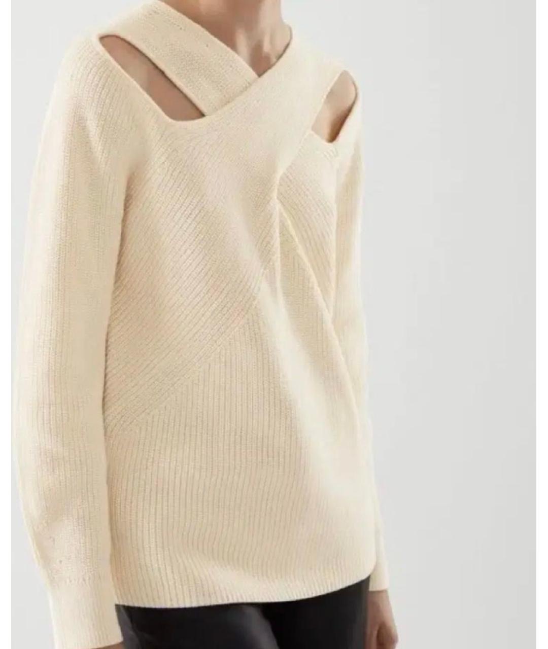 COS Белый хлопковый джемпер / свитер, фото 7