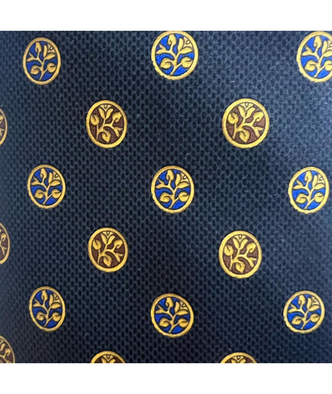 LANVIN Темно-синий шелковый галстук, фото 4