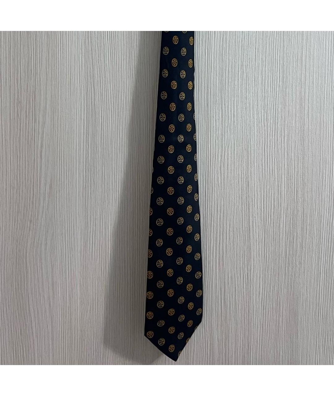 LANVIN Темно-синий шелковый галстук, фото 5