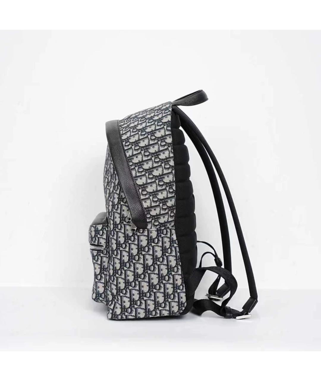 CHRISTIAN DIOR Синяя тканевая сумка с короткими ручками, фото 6