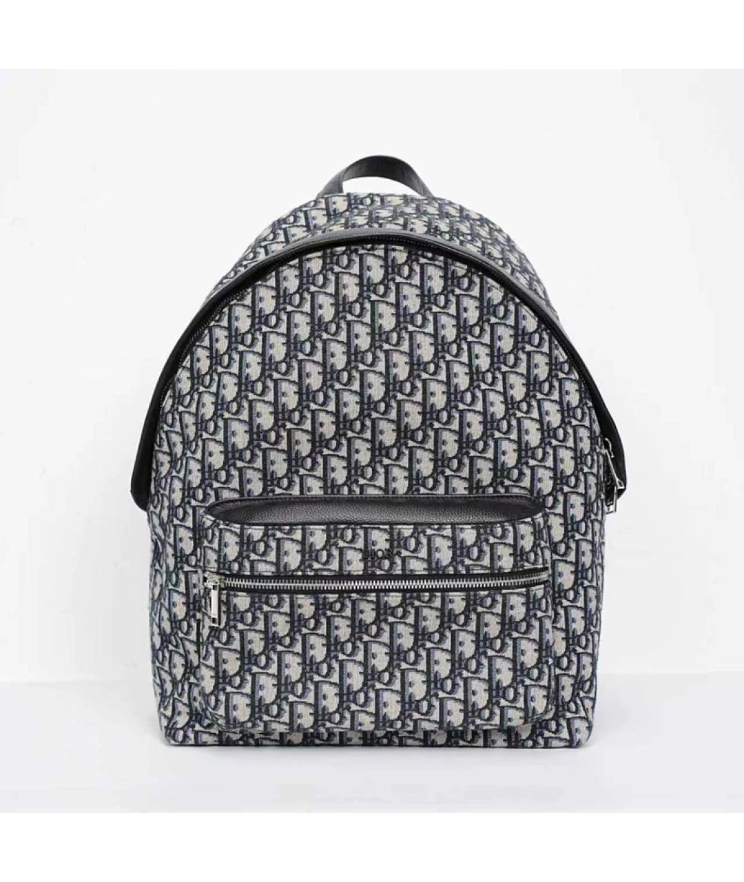 CHRISTIAN DIOR Синяя тканевая сумка с короткими ручками, фото 9